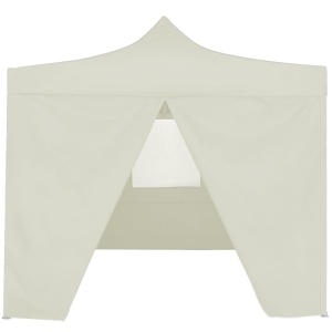 Cort de petrecere pliabil cu 4 pereți, crem, 2 x 2 m, oțel - Img 3