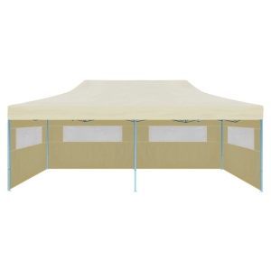 Cort de petrecere pliabil pop-up, crem, 3 x 6 m - Img 3