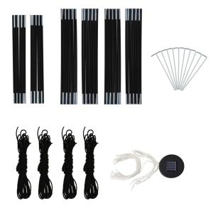 Cort petrecere cu LED și 4 pereți, albastru, 3,6 x 3,6 x 2,3 m - Img 10