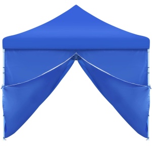 Cort petrecere pliabil cu 8 pereți laterali, albastru, 3 x 9 m - Img 6