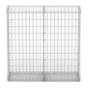Coș gabion cu capace, sârmă galvanizată, 100 x 100 x 30 cm - Img 3