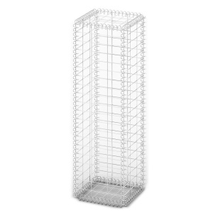 Coș gabion cu capace, sârmă galvanizată, 100 x 30 x 30 cm - Img 2