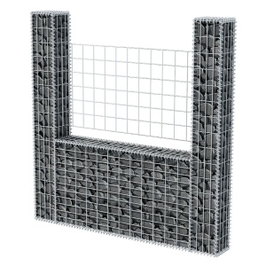 Coș gabion in formă de U, 160 x 20 x 150 cm, oțel galvanizat - Img 3