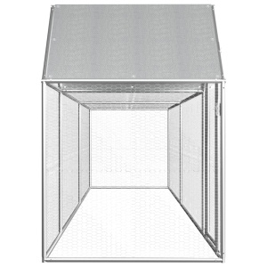 Coteț de găini, 5 x 1 x 1,5 m, oțel galvanizat - Img 3