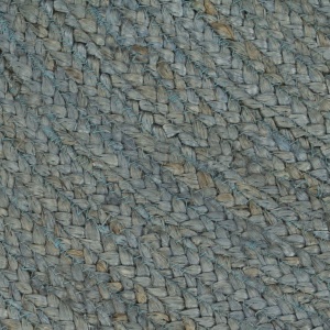Covor manual, verde măsliniu, 120 cm, iută, rotund - Img 3