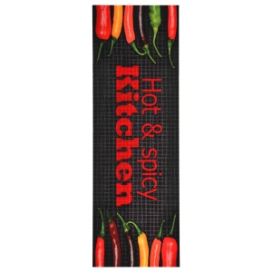 Covoraș de bucătărie lavabil, model Hot & Spicy, 60 x 180 cm