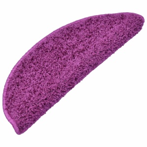 Covorașe de scări, 15 buc., violet, 65 x 25 cm - Img 2