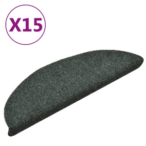 Covorașe scări autoadezive 15 buc. verde 56x17x3 cm stil punch - Img 2