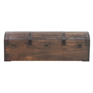 Cufăr de depozitare, lemn masiv, stil vintage 120 x 30 x 40 cm - Img 6