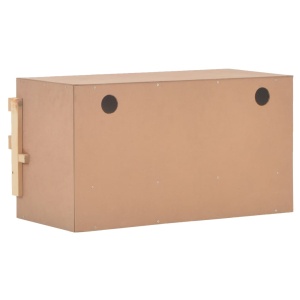 Cuibar găini cu 3 compartimente, 72x33x38 cm, lemn masiv pin - Img 7