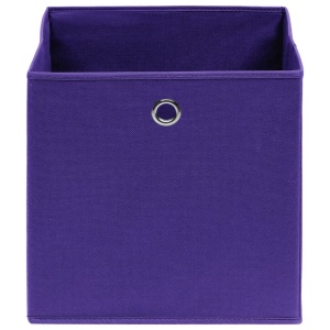 Cutii depozitare, 4 buc., violet, 32x32x32 cm, textil - Img 4