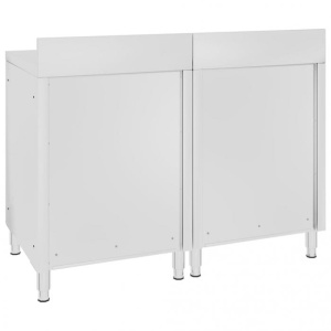 Dulap blat de lucru comercial, 120x60x96 cm, oțel inoxidabil - Img 4