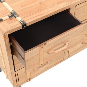 Dulap cu sertare, lemn masiv de brad, 91 x 35 x 73 cm - Img 11