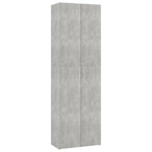 Dulap de birou, gri beton, 60x32x190 cm, PAL - Img 2