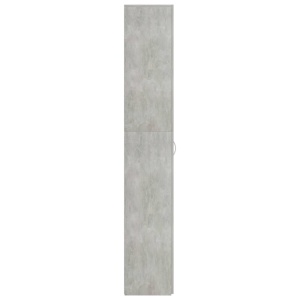 Dulap de birou, gri beton, 60x32x190 cm, PAL - Img 6