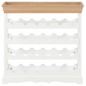 Dulap de vinuri, alb, 70 x 22,5 x 70,5 cm, MDF - Img 3