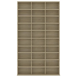 Dulap pentru CD-uri, stejar Sonoma, 102 x 23 x 177,5 cm, PAL - Img 4