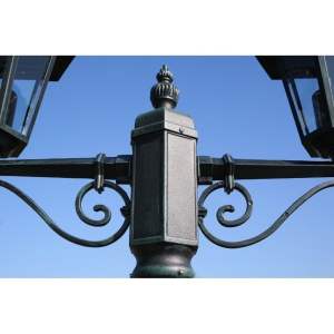 Felinar de grădină Brighton cu 2 brațe 215 cm Verde - Img 4