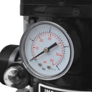 Filtru cu nisip pentru piscină supapă 6 poziții albastru 460 mm - Img 4