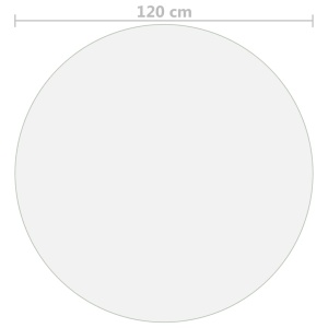 Folie de protecție masă, transparent, Ø 120 cm, PVC, 2 mm - Img 5