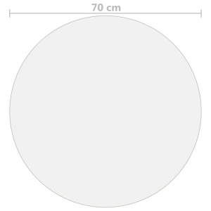 Folie de protecție masă, transparent, Ø 70 cm, PVC, 2 mm - Img 5