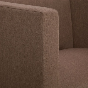 Fotoliu cubic, maro, material textil - Img 3
