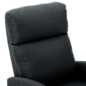 Fotoliu de masaj rabatabil, gri inchis, material textil - Img 7