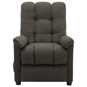 Fotoliu de masaj rabatabil, gri taupe, material textil - Img 3