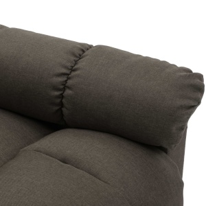 Fotoliu de masaj rabatabil, gri taupe, material textil - Img 6