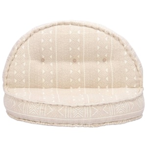 Fotoliu puf, 100 x 20 cm, bej, material textil - Img 2