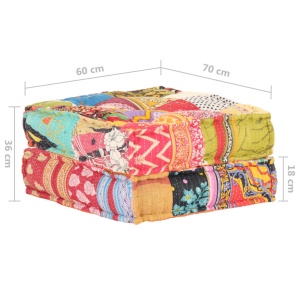 Fotoliu puf, model petice, 60 x 70 x 36, material textil - Img 9
