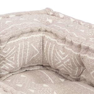 Fotoliu puf modular, bej, material textil - Img 6