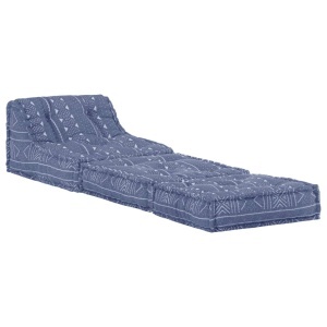 Fotoliu puf modular, indigo, material textil - Img 2
