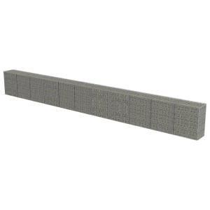 Gabion perete cu capace, 900 x 50 x 100 cm, oțel galvanizat - Img 3