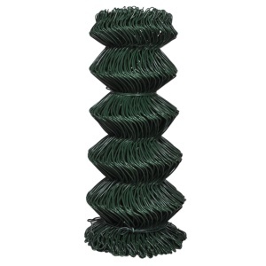 Gard de legătură din plasă, verde, 0,8 x 25 m, oțel galvanizat - Img 3
