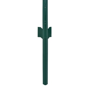 Gard din plasă de sârmă cu stâlpi, verde, 25 x 0,75 m, oțel - Img 4
