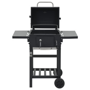Grătar barbecue cu cărbuni, raft inferior, negru - Img 8