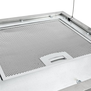 Hotă suspendată insulă LCD senzor tactil 37 cm oțel inoxidabil - Img 6