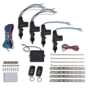 Kit inchidere centralizată auto, 2 chei VW/Audi/Skoda, 4 motorașe, 12V