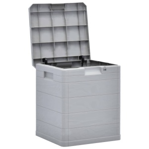 Ladă de depozitare pentru grădină, 90 L, gri deschis - Img 3