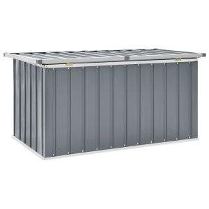 Ladă de depozitare pentru grădină, gri, 129 x 67 x 65 cm - Img 5