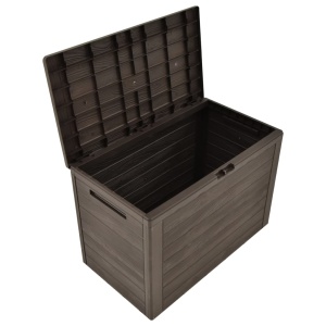 Ladă de depozitare pentru grădină, maro, 78 x 44 x 55 cm - Img 5