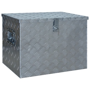 Ladă din aluminiu, 610 x 430 x 455 cm, argintiu - Img 4