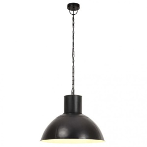 Lampă suspendată, 25 W, negru stins, rotund, 48 cm, E27 - Img 4