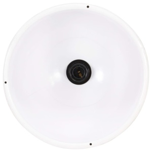 Lampă suspendată industrială, 25 W, alb, 30 cm, E27, rotund - Img 7