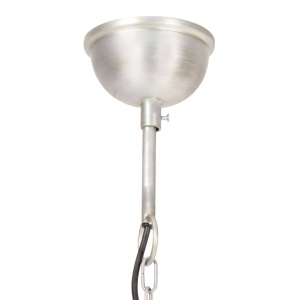 Lampă suspendată industrială 25 W, argintiu, 40 cm, E27, rotund - Img 7