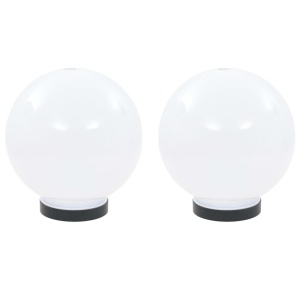 Lămpi bol cu LED 2 buc, sferice, 20 cm, PMMA - Img 2