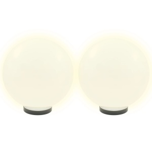 Lămpi bol cu LED, 2 buc, sferice, 30 cm, PMMA - Img 3