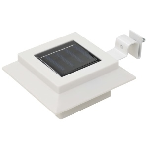 Lămpi solare de exterior cu LED, 6 buc, alb, 12 cm, pătrat - Img 2