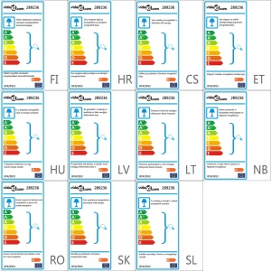 Lustră, abajururi din sticlă transparentă, 5 becuri E14, lalea - Img 11